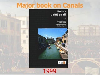Major book on Canals 1999 