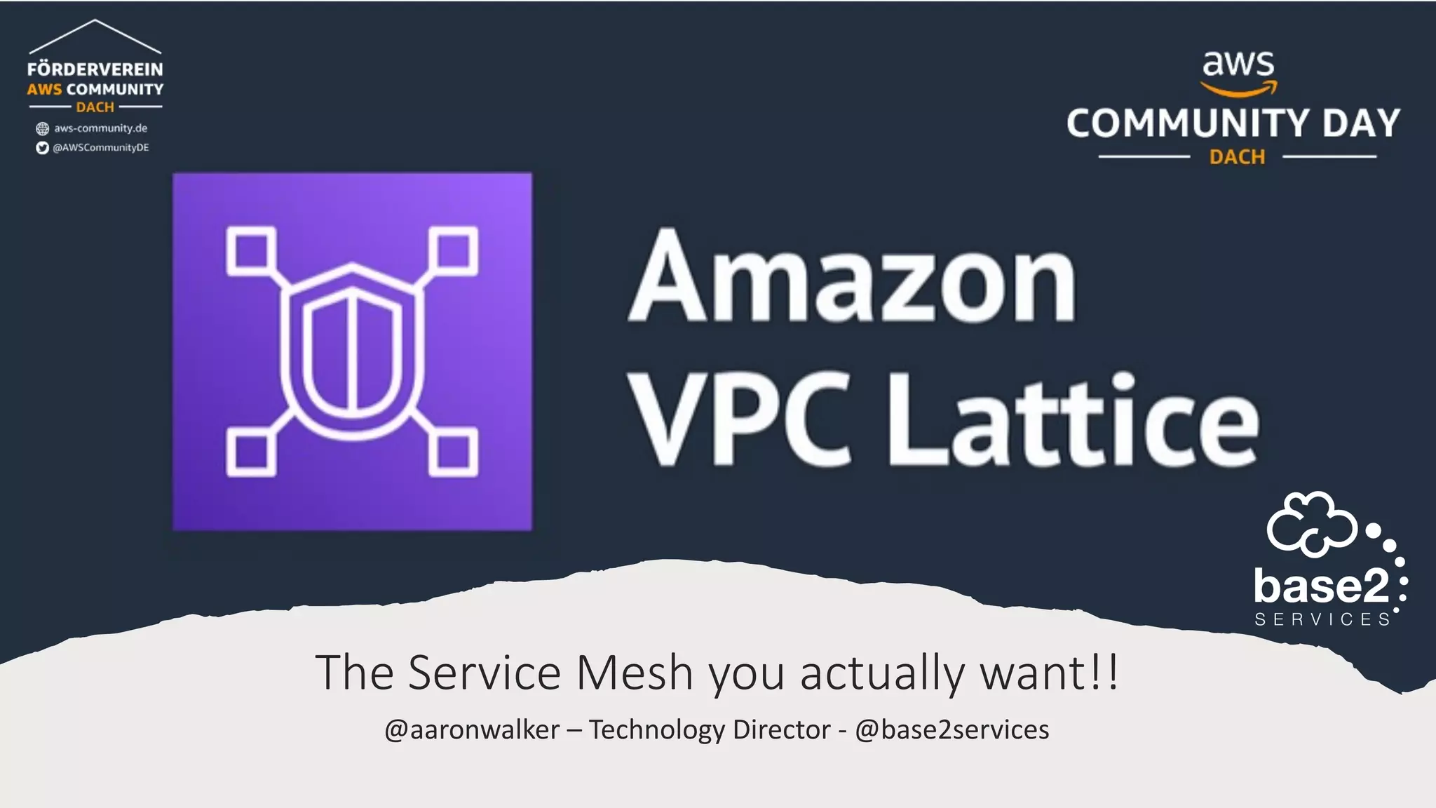 The Service Mesh you actually want!!
@aaronwalker – Technology Director - @base2services