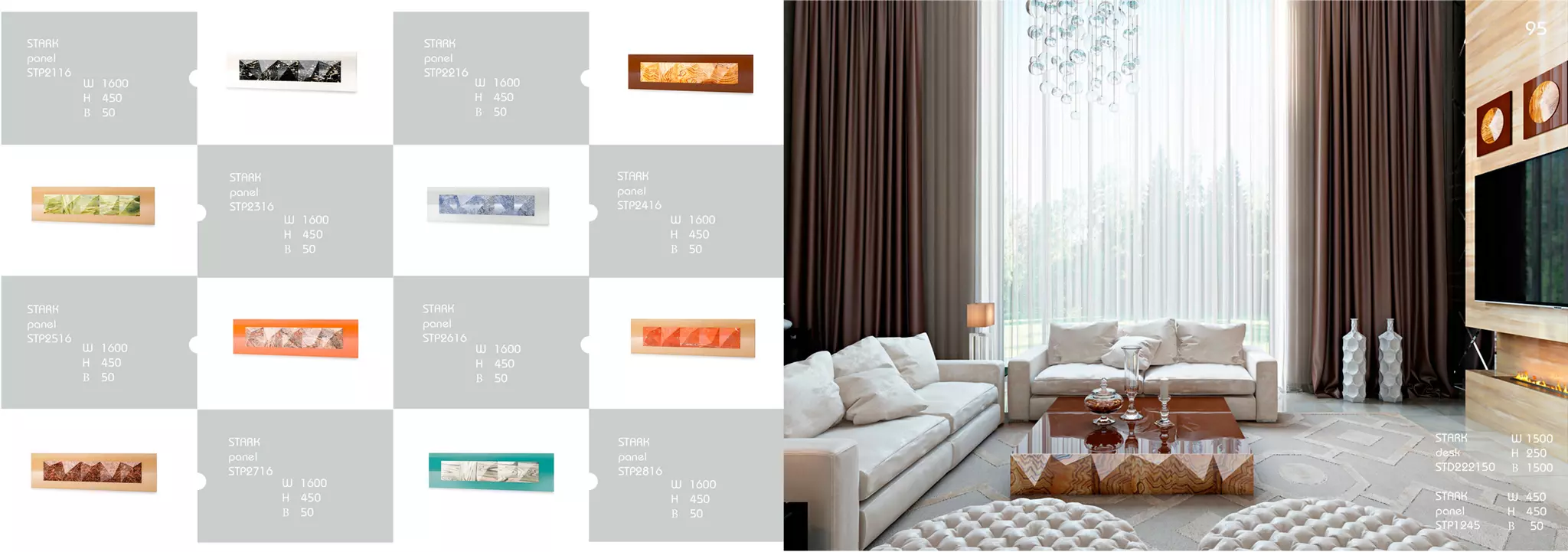 Collection STARK by JNdesign | Technical Specification