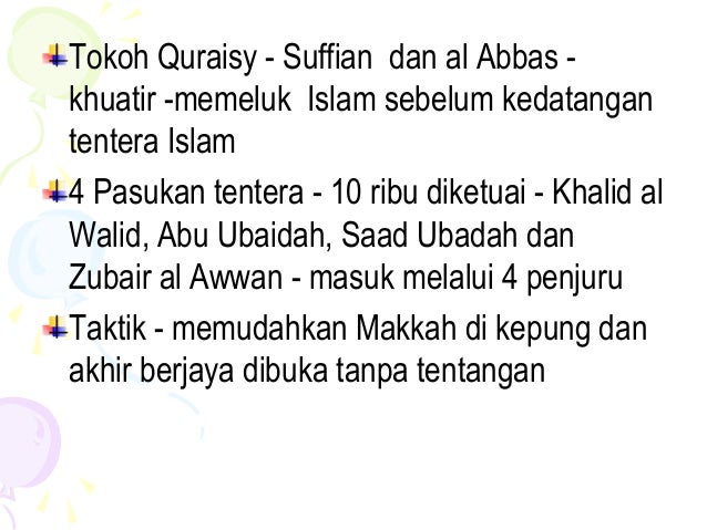 Nota Sejarah Tingkatan 4 Contoh Kepimpinan Nabi Muhammade