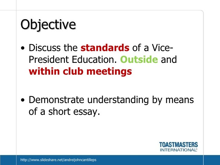 Vice President Education