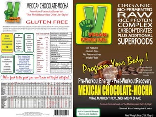 VPF's Unique approach to Protein Mixes (Protein/fruit/vegetables ...