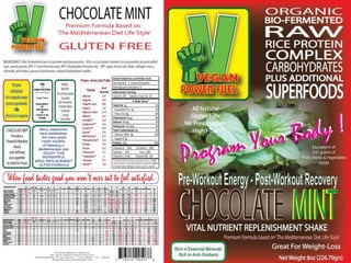 VPF's Unique approach to Protein Mixes (Protein/fruit/vegetables ...