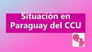 Situación en
Paraguay del CCU
 