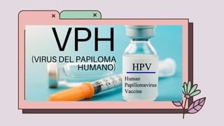 VPH
(VIRUS DEL PAPILOMA
HUMANO)
 