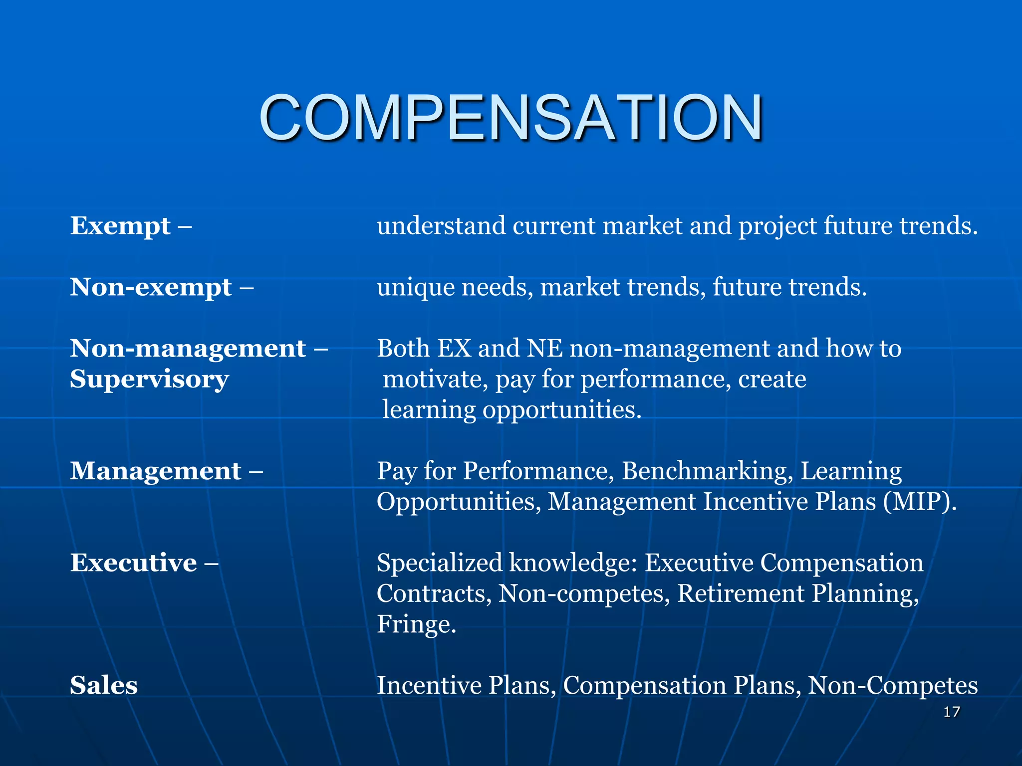 Vp Hr Experience Power Point Presentation
