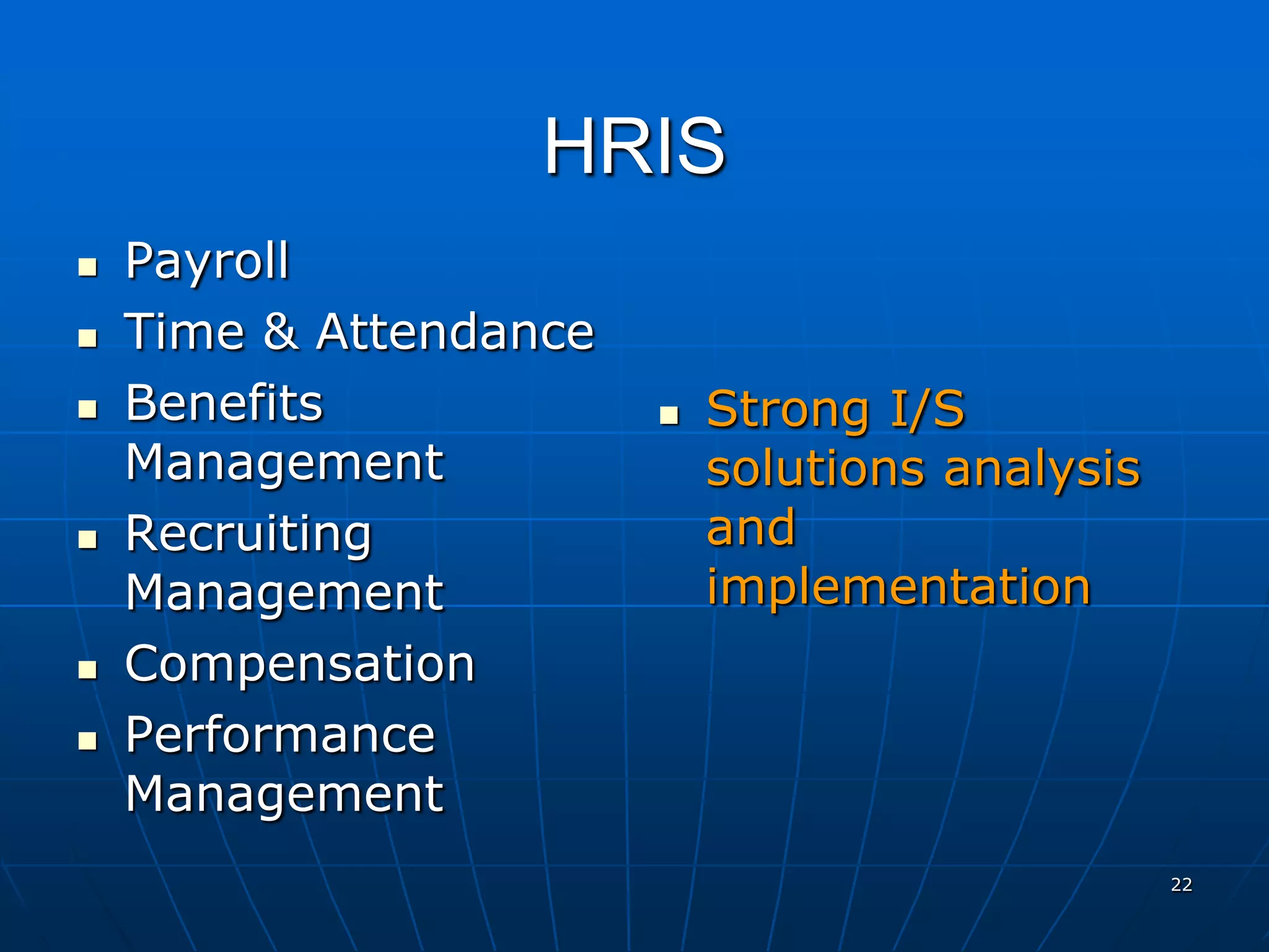 Vp Hr Experience Power Point Presentation