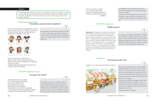 44 MENDOZA HACE MATEMÁTICA 1 MENDOZA HACE MATEMÁTICA 1 45 
SON LAS SIETE DE LA TARDE 
Y ¡LA COSA ESTÁ QUE ARDE! 
A VER SI ACABAN PARA LAS OCHO 
Y VAMOS A COMER UN BIZCOCHO. 
JIMENA S. 
SITUACIÓN 2: Jugamos a la 
“Ronda de peras” 
Organización: Se disponen los alumnos en rondas de 6 
niños. Uno de ellos comienza el recitado de los núme-ros, 
intercalando la palabra “peras”, hasta donde el 
docente indique, por ejemplo: una pera, dos peras, tres 
peras….Cuando termina el recitado, elige otro número 
que no supere la cantidad de dedos de las manos, y dice 
“paso al...”, el niño que se encuentra a su derecha hace 
lo mismo hasta el número que su compañero eligió y 
termina con “paso al...”. Así siguiendo la ronda. El que 
se equivoca, sale del juego. Cuando el docente da fin al 
juego, gana el o los participantes que dijeron bien los 
números. 
SITUACIÓN 3: 
“En la frutería de Don Tito” 
Se presenta a los niños la siguiente imagen. (ver Anexo 
2 - A) 
SEMANA 1 
Se inicia abordando el recitado, el conteo, la comparación y la lectura de números, en contex-tos 
conocidos, donde los números determinan cantidades o posiciones. También se plantean 
situaciones que favorecen el uso de las nociones de posición (arriba, abajo, al lado, entre, 
derecho, izquierda). 
SITUACIÓN INTRODUCTORIA 
“Conocemos a nuestros nuevos compañeros” 
ESTOS CHICOS SON UNOS COMPAÑEROS NUEVOS 
QUE VAN A ESTUDIAR EN 1º GRADO. ESCUCHA LAS 
PISTAS Y ADIVINA CÓMO SE LLAMAN. DESPUÉS 
ESCRÍBELE EL NOMBRE A CADA UNO. 
MELISA TIENE RULOS Y UNA VINCHA. 
PABLO TIENE EL PELO CLARO PERO LARGO. 
BELÉN SE PEINA CON DOS TRENCITAS Y TAMBIÉN 
TIENE PELO LARGO. 
MARTÍN TIENE OJOS GRANDES Y PELO OSCURO. 
¿CÓMO ES LUCÍA? ¿Y BRUNO? 
SITUACIÓN 1: Repetimos el poema 
“Los gatos y los ratones” 
PASEANDO AYER POR EL CAMPO 
VI A UNAS PERSONAS HABLANDO. 
DOS GATOS HABÍAN VISTO 
QUE PARECÍAN MUY LISTOS. 
PERSEGUÍAN A TRES RATONES 
ESCONDIDOS TRAS CUATRO MONTONES. 
CINCO TROZOS DE QUESO SE HABÍAN COMIDO 
Y DURANTE SEIS HORAS HABÍAN DORMIDO. 
Es importante, en esta primera situación el traba-jo 
oral y las discusiones que puedan producirse 
entre los alumnos. Se pretende que los niños iden-tifiquen 
una imagen a partir de las características 
que posee. 
Inicialmente el docente se mostrará como un 
usuario competente de la sucesión oral de nú-meros. 
Tratará de aprovechar las ocasiones que 
le ofrezcan la oportunidad de contar en voz alta: 
contar los niños que vinieron para hacer el regis-tro, 
por ejemplo. La idea es, por un lado, mostrar 
En el juego de la “Ronda de las PERAS”, es impor-tante 
intercalar la palabra “peras” en el recitado 
de los números, para favorecer la posterior corres-pondencia 
palabra-número con objetos. El docen-te 
podrá extender la porción de números a recitar 
de acuerdo a los conocimientos de los niños. 
la utilidad de recitar la sucesión de números y, 
por el otro, demostrar que la sucesión se alarga 
cuanto se necesita. 
Los niños y el docente pueden contar en voz alta 
en juegos, cuentos, poemas o canciones en los 
cuales el recitado se presente de diferentes mane-ras. 
Esta situación pretende que los niños indaguen y 
reflexionen sobre los usos y funciones de los nú-meros 
en el contexto social. Al maestro le permi-tirá 
conocer qué experiencia/contacto tienen los 
niños con los números. No se espera que los niños 
dominen la lectura y escritura de los números que 
aparecen en la imagen. 
Se sugiere que el docente dialogue con los niños 
sobre lo que representa la imagen, con el fin de 
identificar los números escritos que aparecen y el 
uso que se hace de ellos, es decir, para qué sirven. 
Responder entre todos: 
¿Dónde hay números en el dibujo? 
 