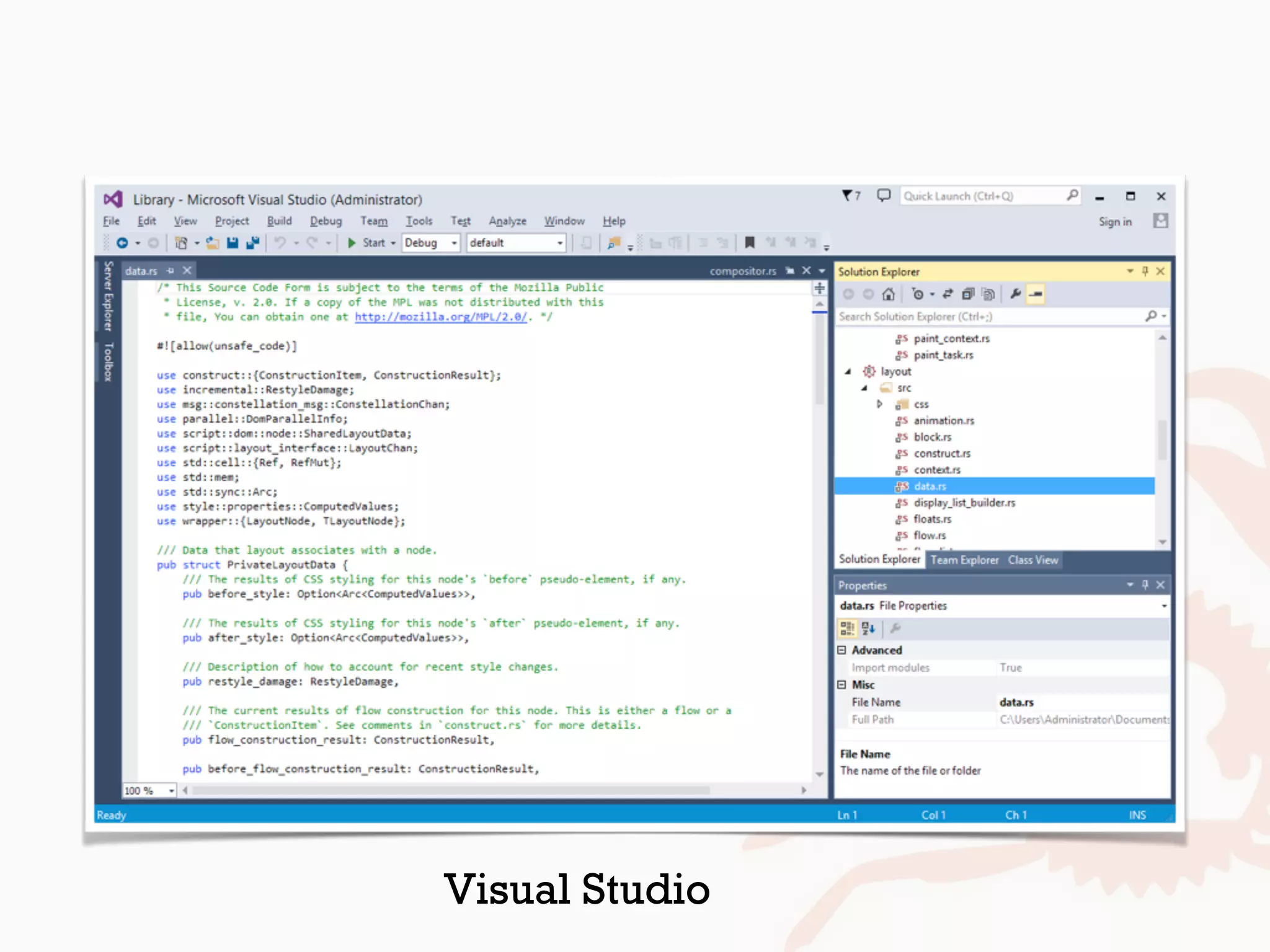 Visual Studio
 