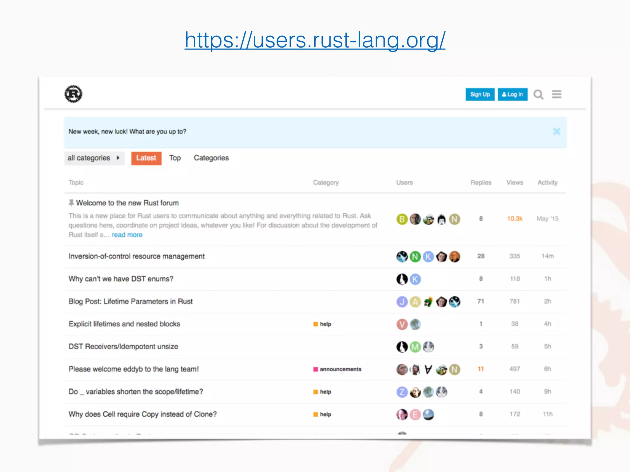 https://users.rust-lang.org/
 