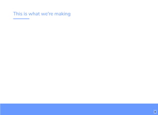 This is what we're making
6
 