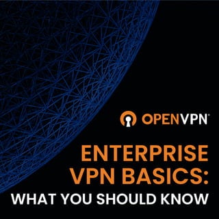 ENTERPRISE
VPN BASICS:
WHAT YOU SHOULD KNOW
 