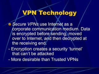 Vpn Man Interent VPN mean .ppt
