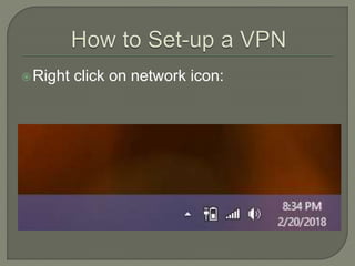 Right click on network icon:
 