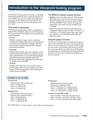 Viewpoint teacher's book