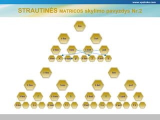 STRAUTINĖS  MATRICOS   skylimo pavyzdys Nr.2 www.vpotoke.com 