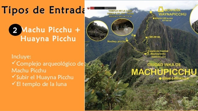 Machu Picchu: Tipos de Entrada y precios 2017
