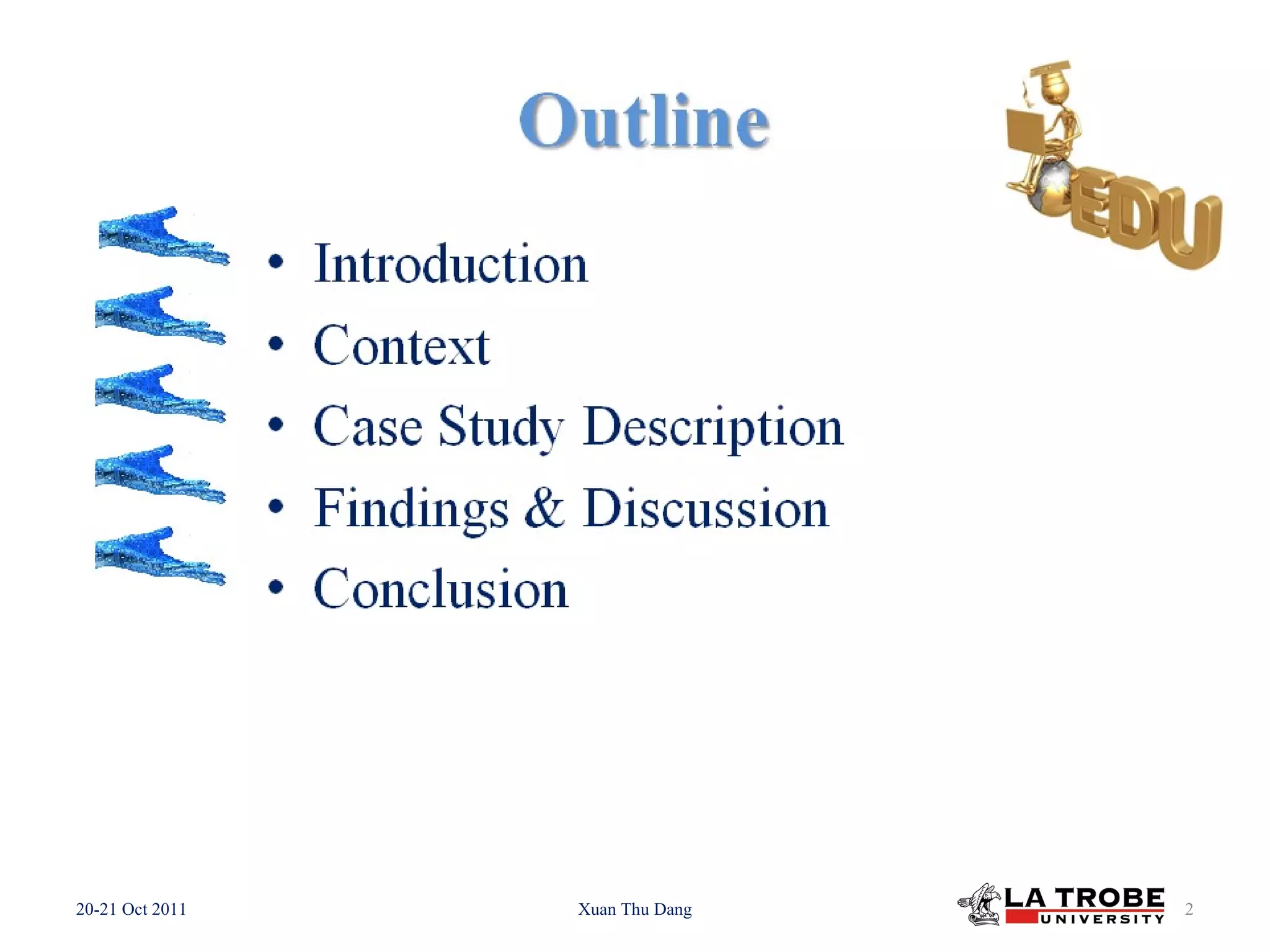 20-21 Oct 2011 Xuan Thu Dang