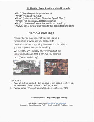 See the video at http://bit.ly/vppr-training
 