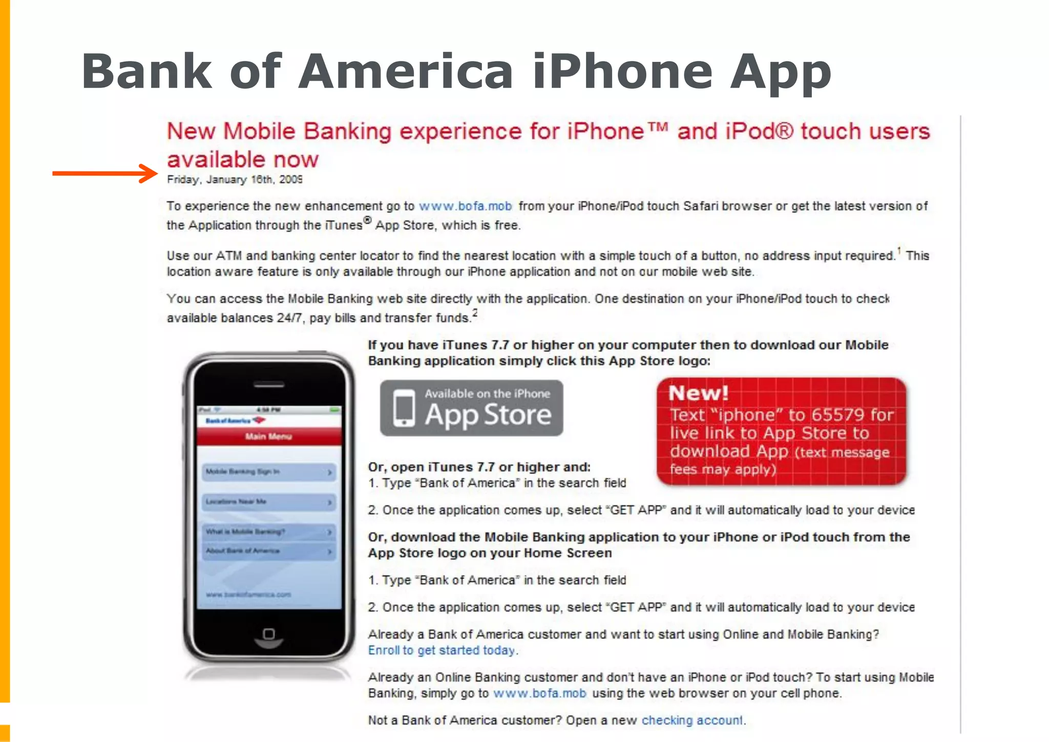 Bank of America iPhone App
 