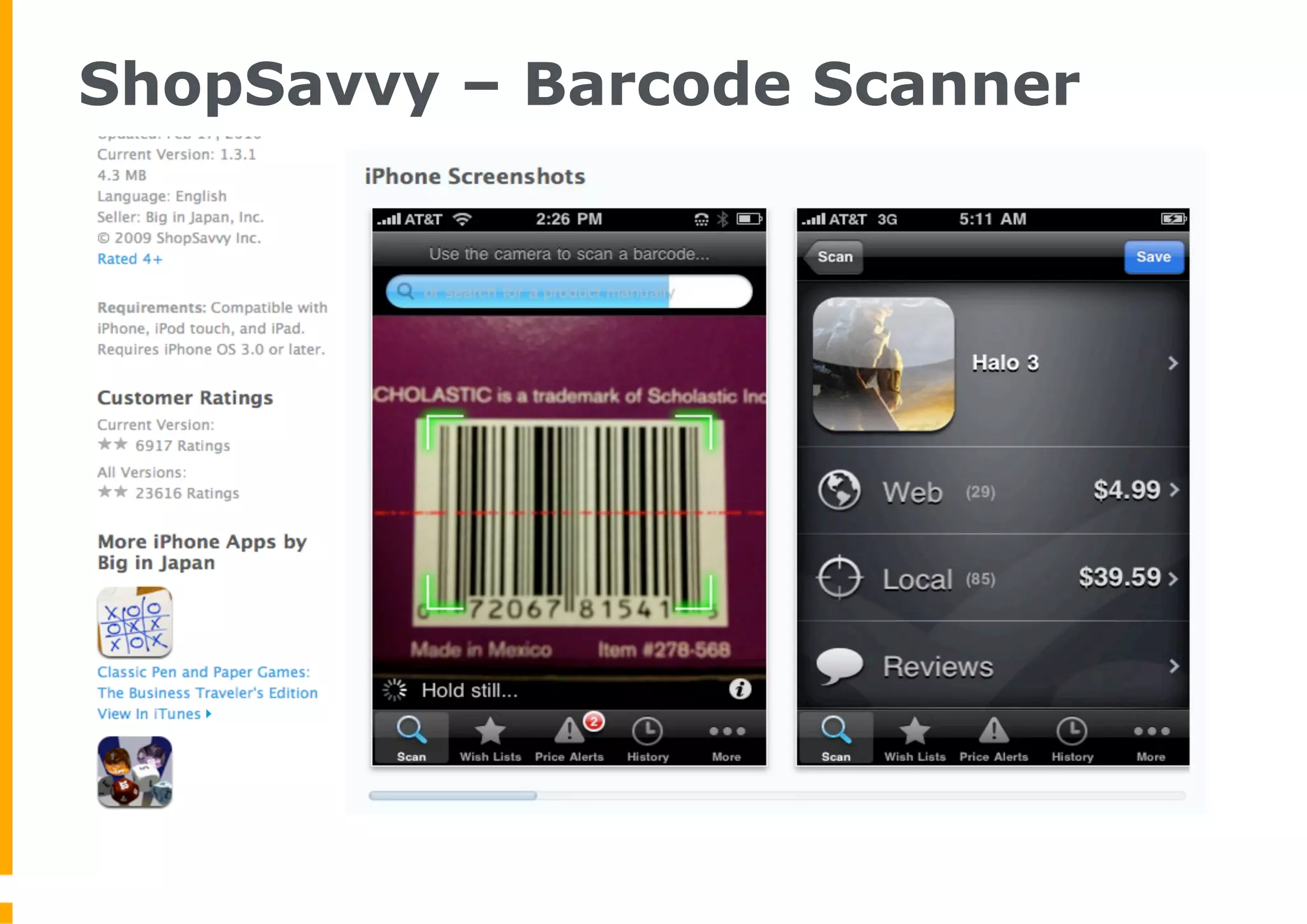 ShopSavvy – Barcode Scanner
 