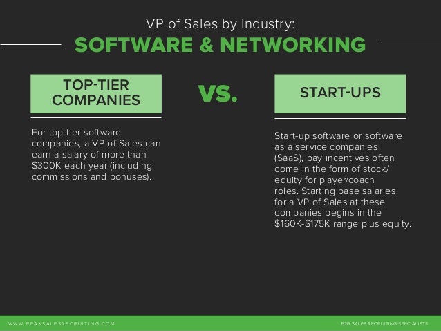 Vp Of Sales Industry Salary Guide
