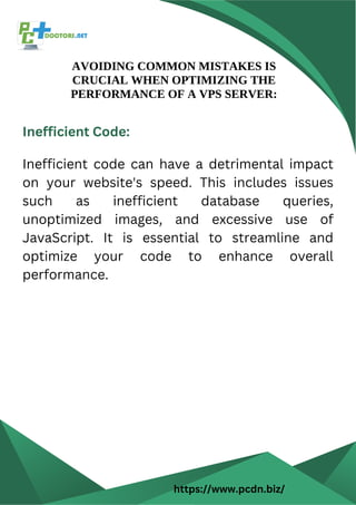 VPS Hosting Performance Optimization Tips and Techniques | PDF
