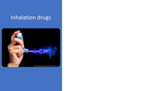 Inhalation drugs
 