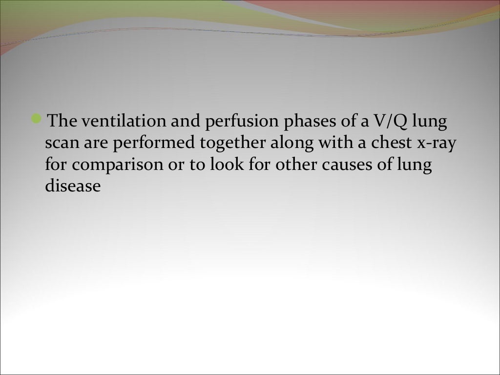 VQ scan of lung