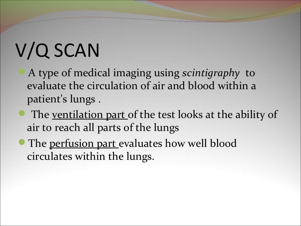 VQ scan of lung