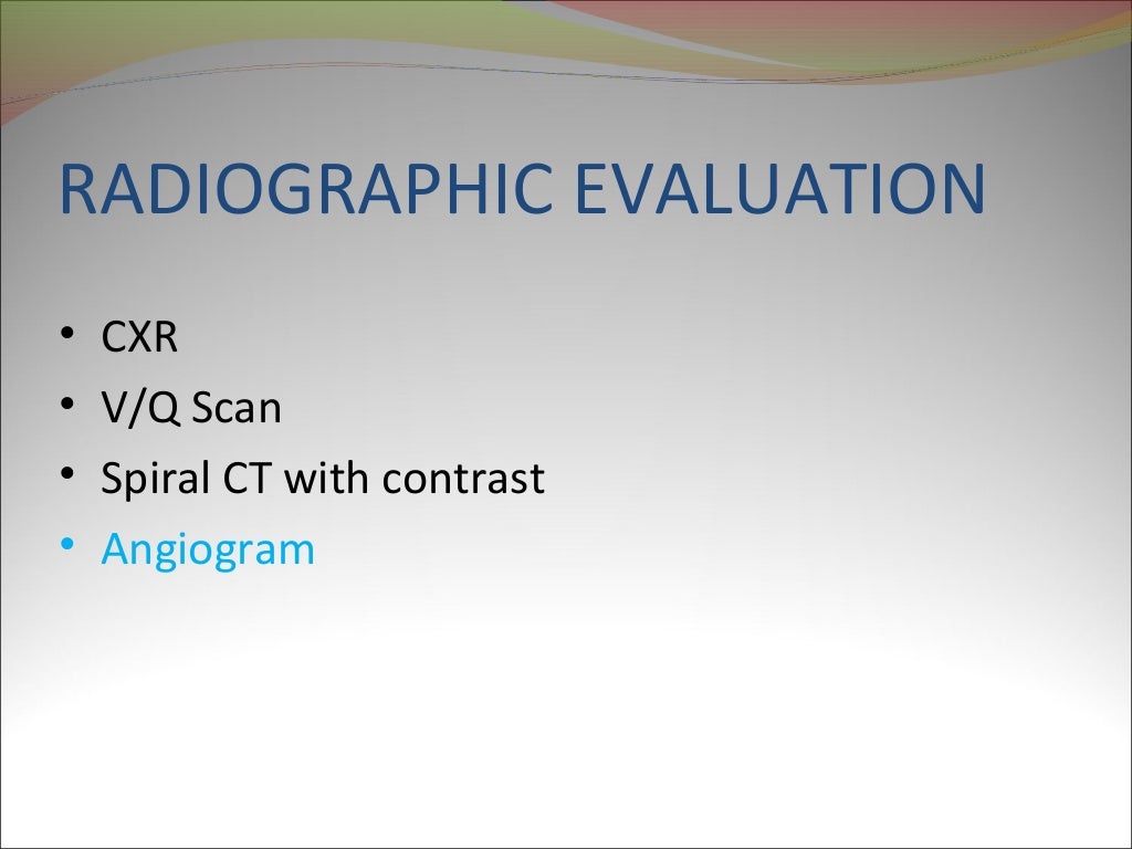 VQ scan of lung