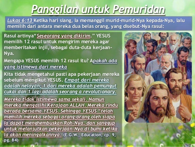 Pelajaran Sekolah SABAT ke-4 Triwulan 2 2015