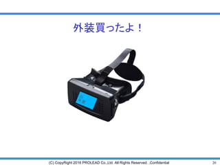 20(C) CopyRight 2016 PROLEAD Co.,Ltd. All Rights Reserved. ,Confidential
外装買ったよ！
非公
開
 