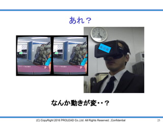 25(C) CopyRight 2016 PROLEAD Co.,Ltd. All Rights Reserved. ,Confidential
あれ？
なんか動きが変・・？
非
公
開
 