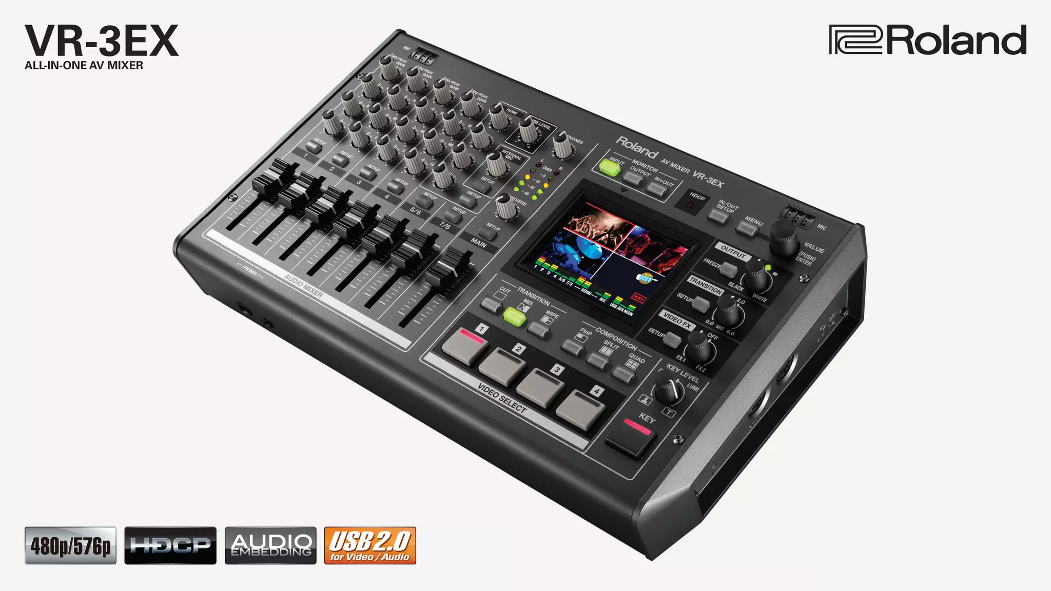 Roland AV MIXER VR-3EX HDMI対応 Roland | VR-3EX Audio A⁄V ローランド、