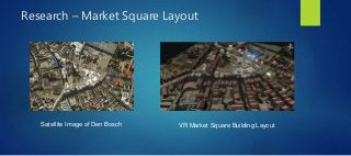 Research – Market Square Layout
Satellite Image of Den Bosch VR Market Square Building Layout
 