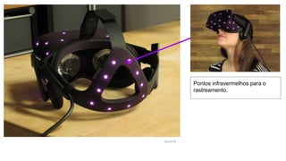 Pontos infravermelhos para o
rastreamento.
source
 