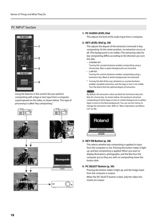 VR-5_e.book 18 ページ ２０１１年１月４日　火曜日　午前１１時２７分




  Names of Things and What They Do




   PC INPUT Section
  fig.overlay-sec...
