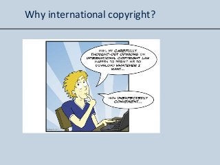 Why international copyright?
Citizenship & community
Collaboration & productivity
Control & censorship
 