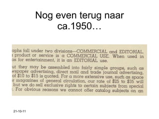Nog even terug naar ca.1950… 21-10-11 