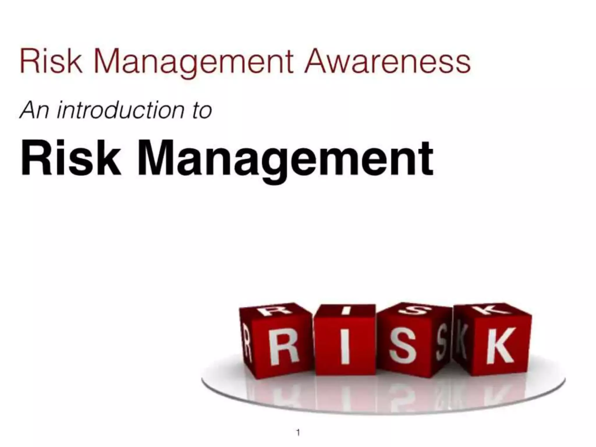 Managing risk from ISO
31000 perspective
 