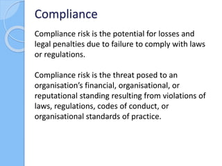 Compliance
 