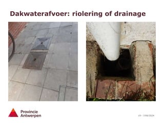 19 - 7/06/2024
Dakwaterafvoer: riolering of drainage
 