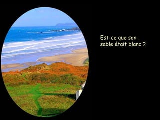 Est-ce que son
sable était blanc ?
 
