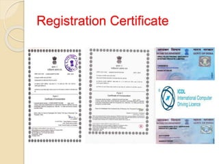 Registration Certificate
 