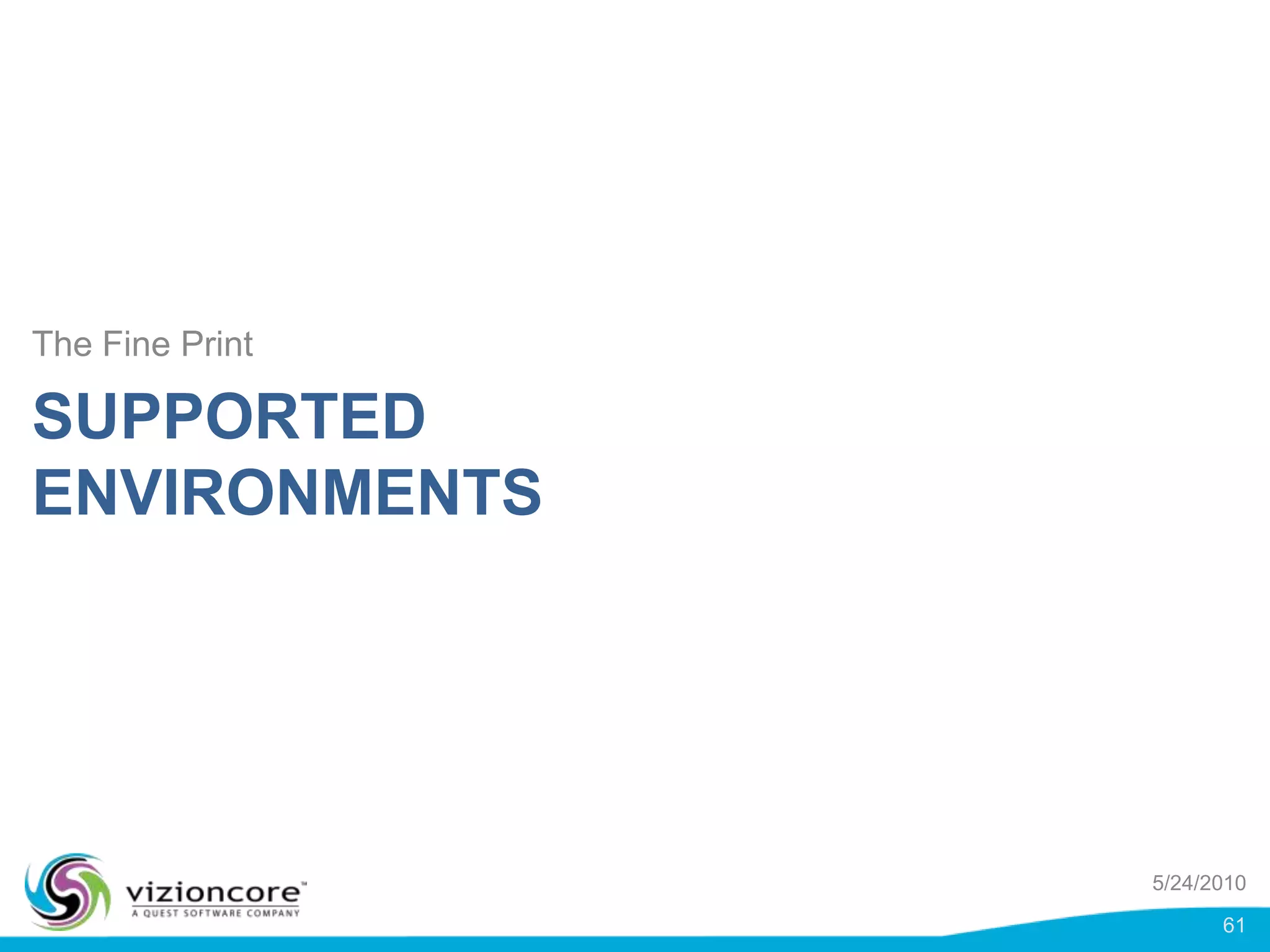 vRanger Pro Architecture for LAN free backupsESXHostESXHostFibre Channel SwitchLun 0Lun 1Lun 2SAN Storage5/24/201046