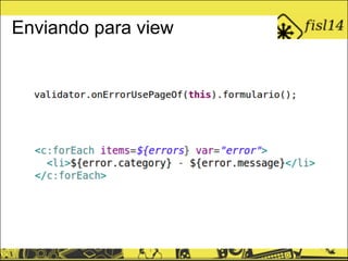 Enviando para view
 