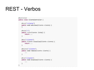 REST - Verbos
 