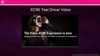 Confidential business information by CJS Interactive., All Rights Reserved.
43
XC90 Test Drive/ Volvo
 