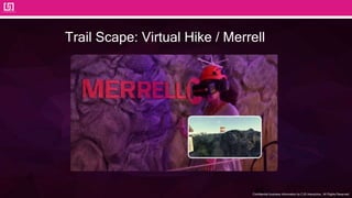Confidential business information by CJS Interactive., All Rights Reserved.
46
Trail Scape: Virtual Hike / Merrell
 